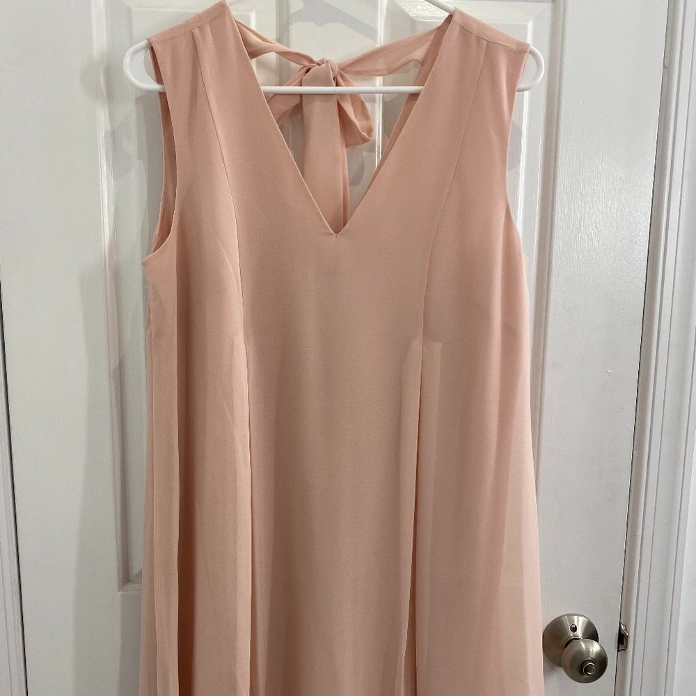 BCBGGeneration Rose Smoke Sleeveless Tie Dress NWT size S
